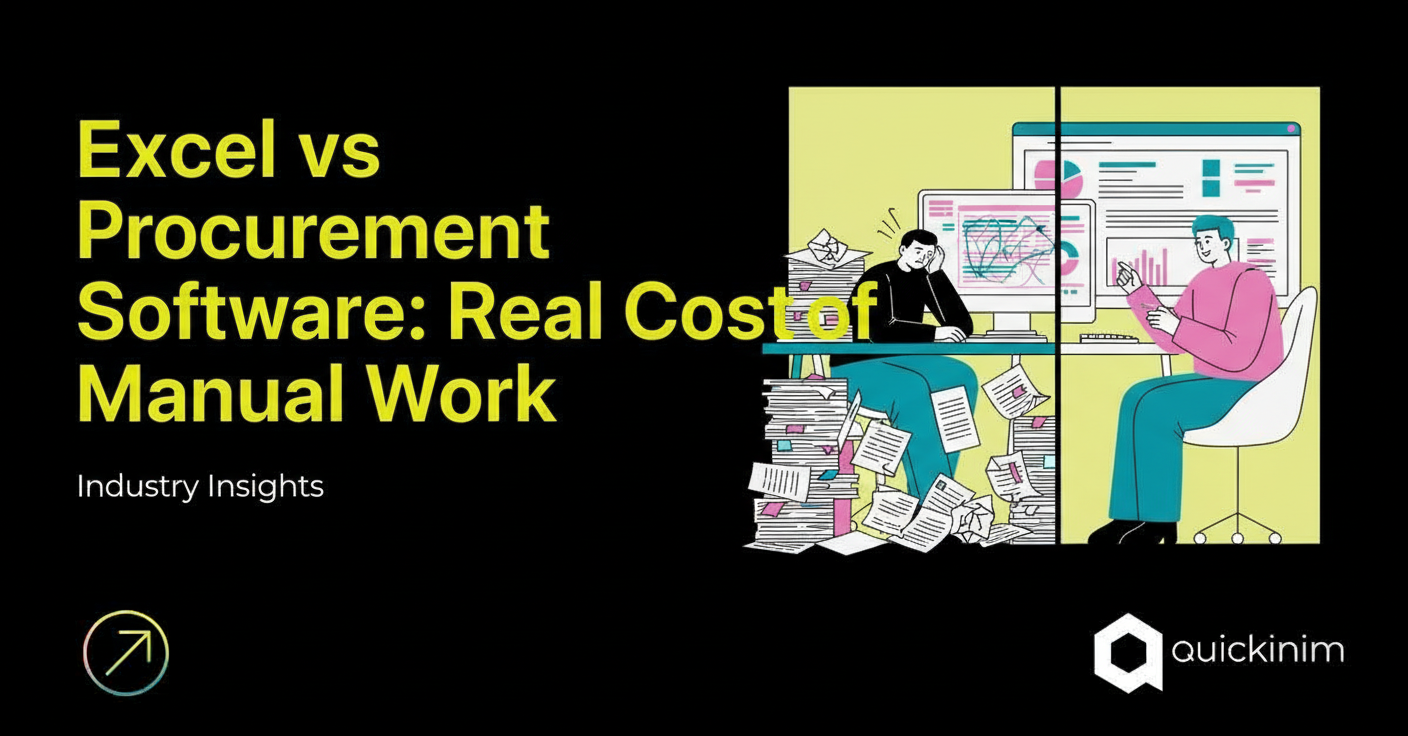 Excel vs. Procurement Software: The Real Cost of Manual Work